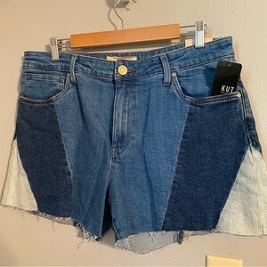 Women’s NWT Kut from the Kloth High Rise Jane Blue Jean Shorts Sz12